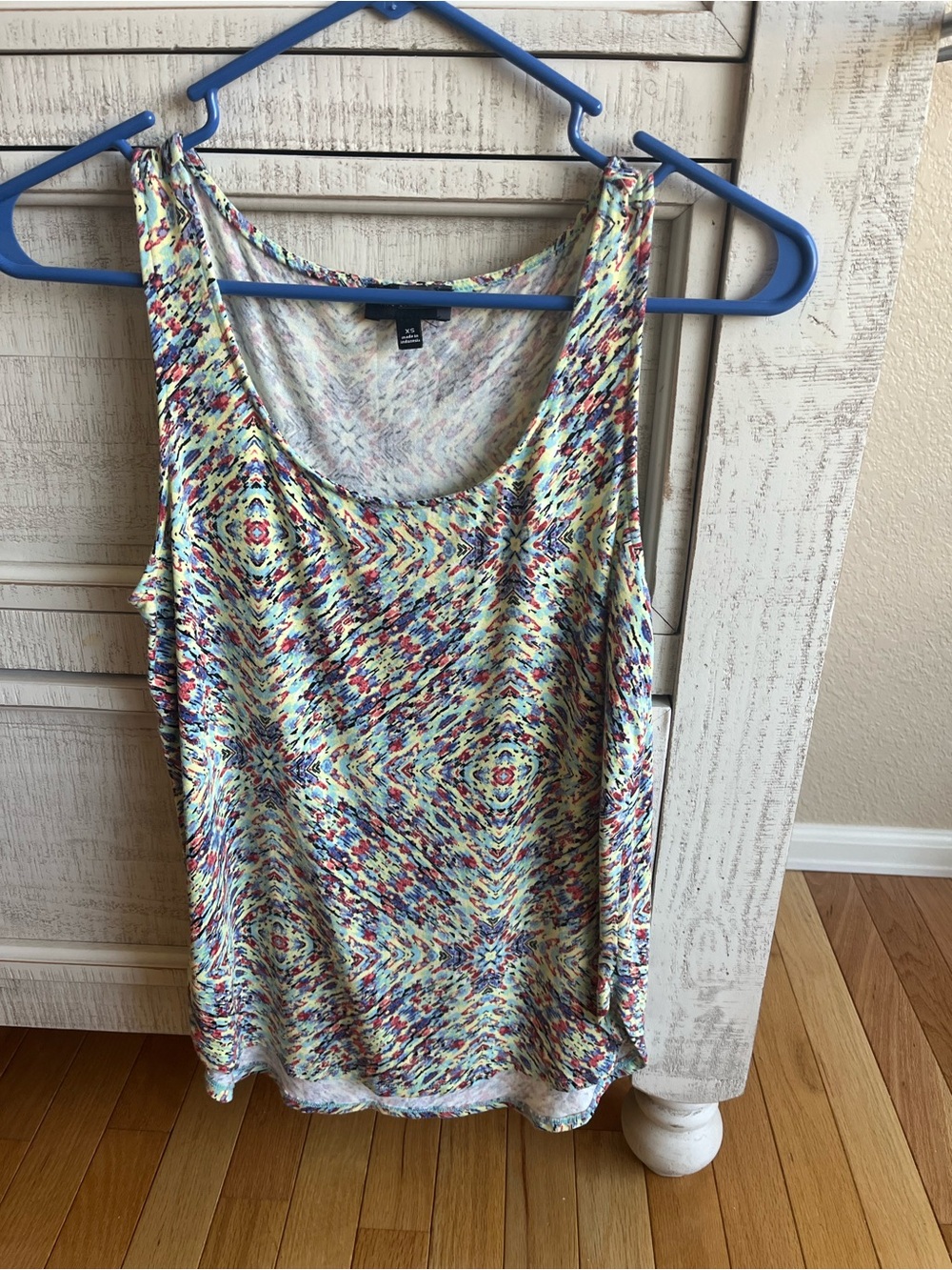 The Limited Multicolor Geometric Print Scoop Neck Tank